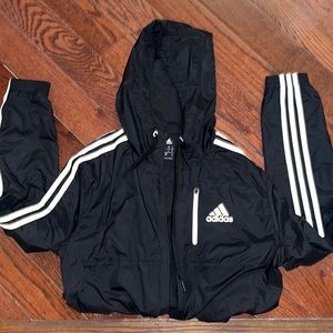 Adidas windbreaker woven jacket. Black, Size S
